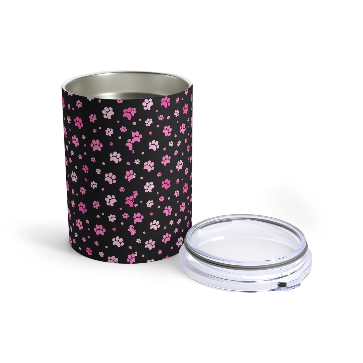 Pink & Black Paws Tumbler (10oz)