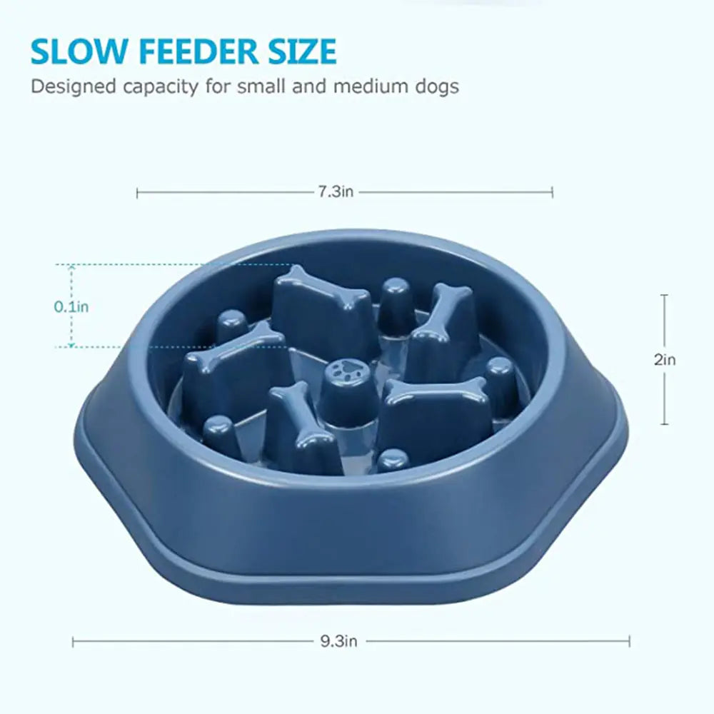 Slow Feeder Bone Design Bowl