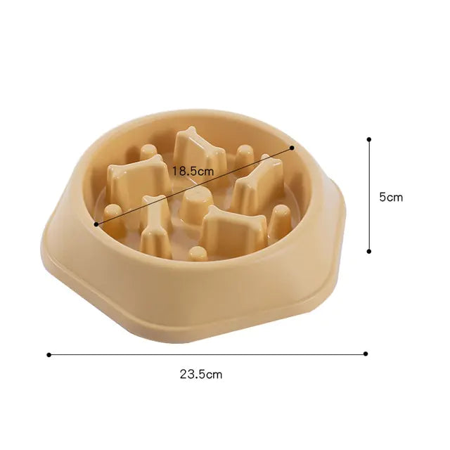 Slow Feeder Bone Design Bowl