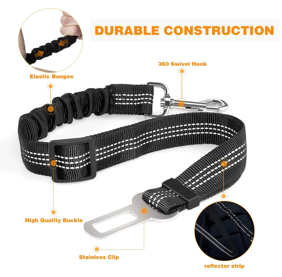 Reflective Safety Car Leash Belt For Pets