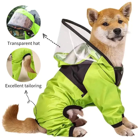 Transparent Dog Raincoat