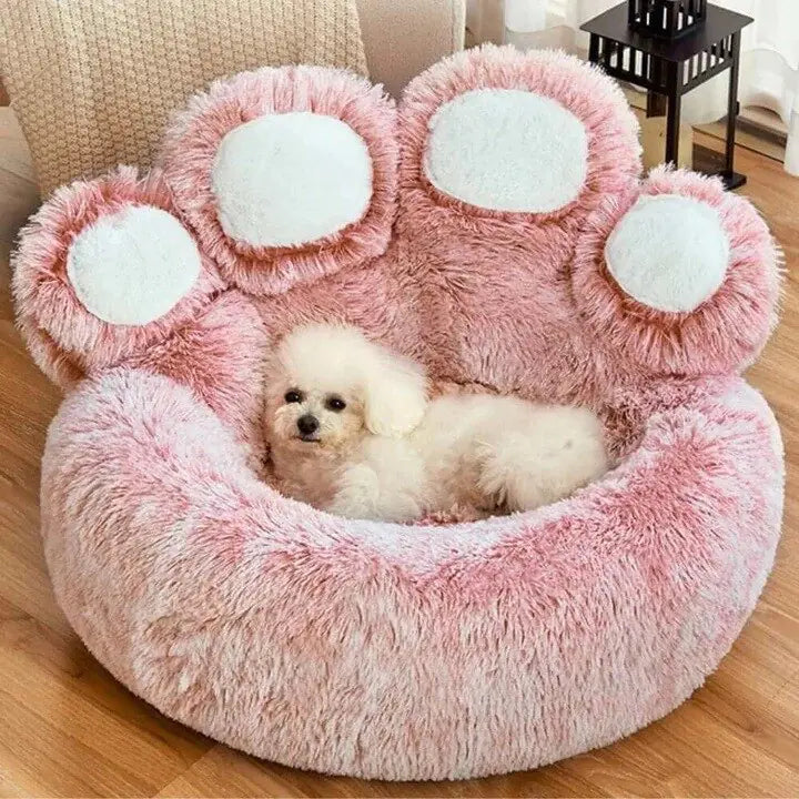 Comfy Bear Paw Shaped Bed House