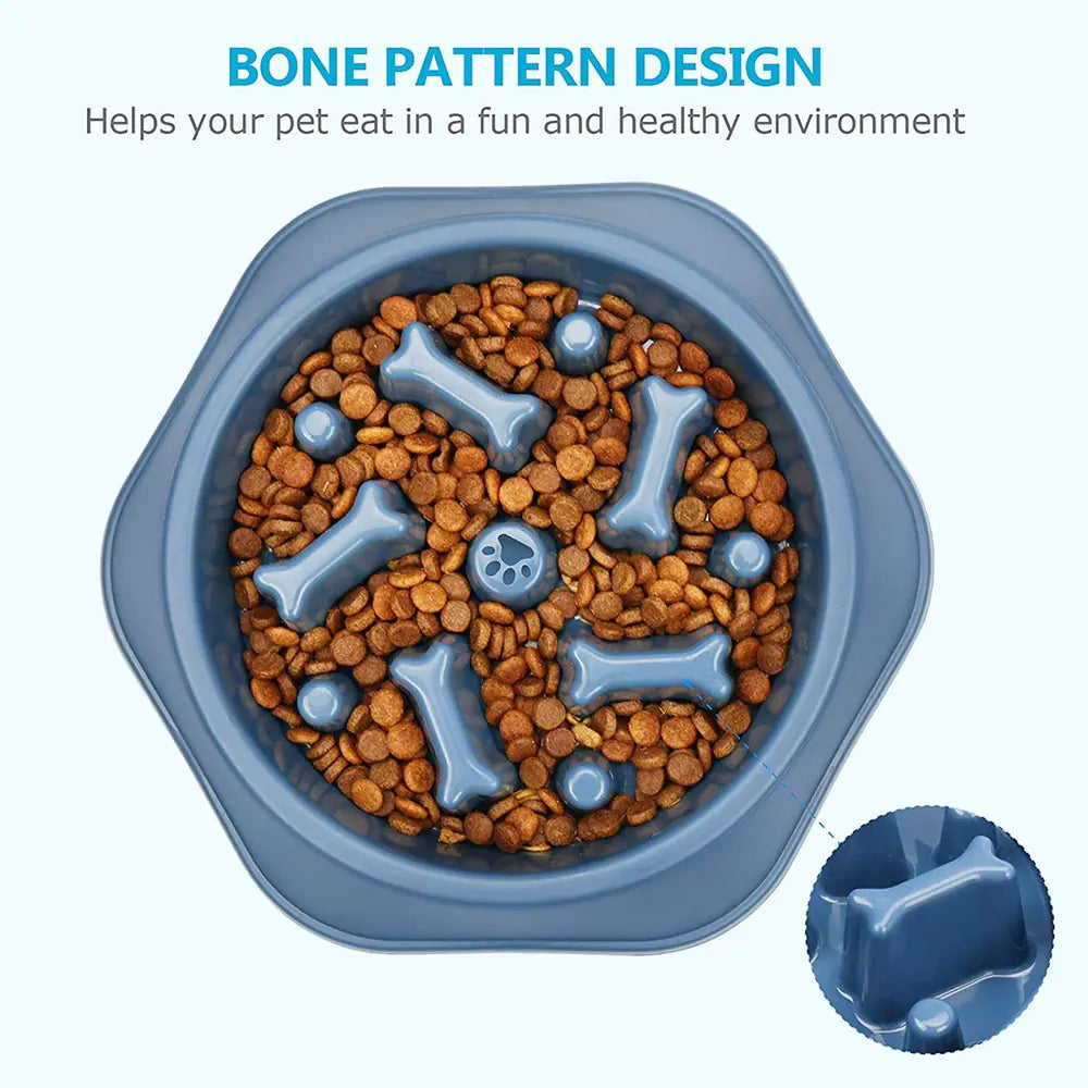 Slow Feeder Bone Design Bowl