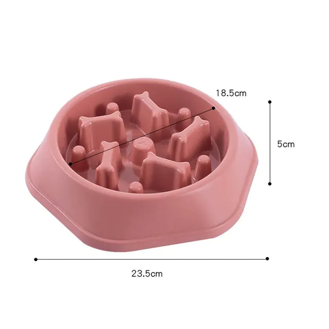 Slow Feeder Bone Design Bowl