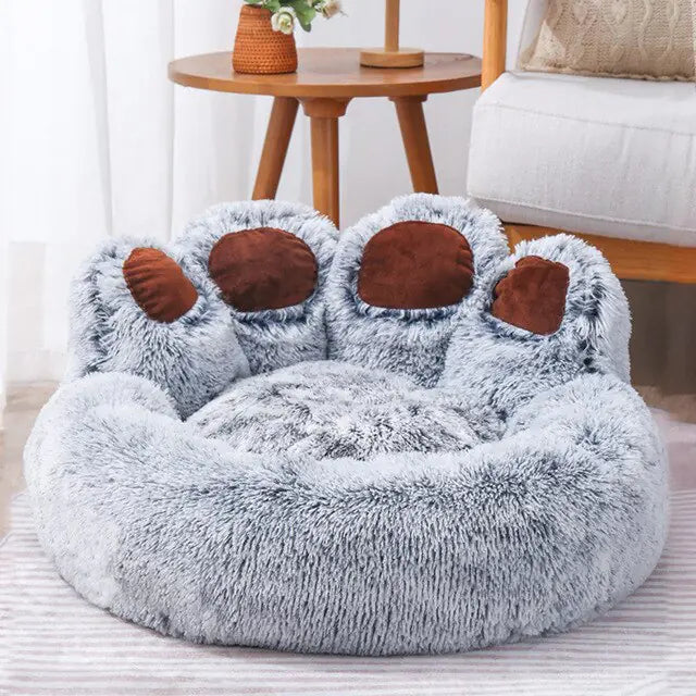 Comfy Bear Paw Shaped Bed House