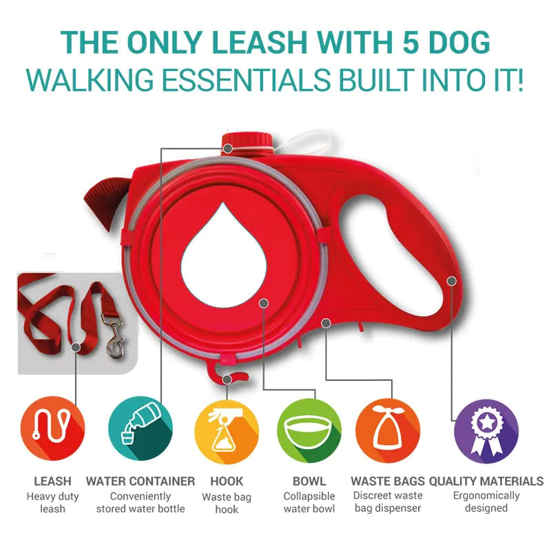 Multifunctional Leash With Accessories