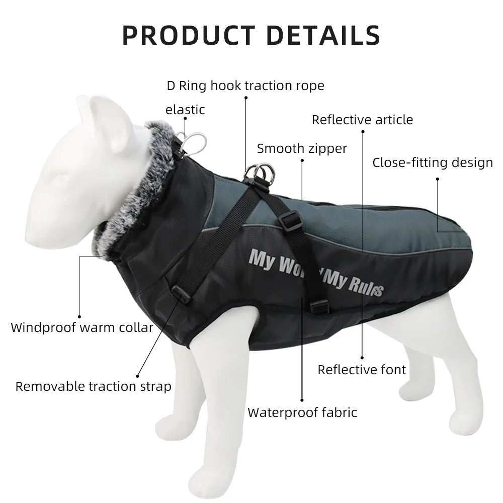 Waterproof Cotton Coat for Dogs